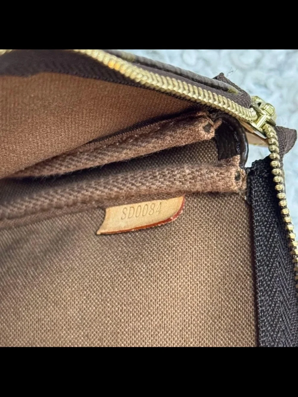 Louis Vuitton Monogram Canvas Mini Pochette - Brown & Tan
